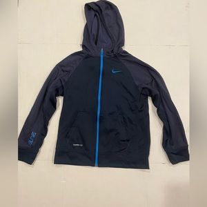Nike Elite Therma-Fit Hoodie Sweatshirt Full Zip Youth XL Navy